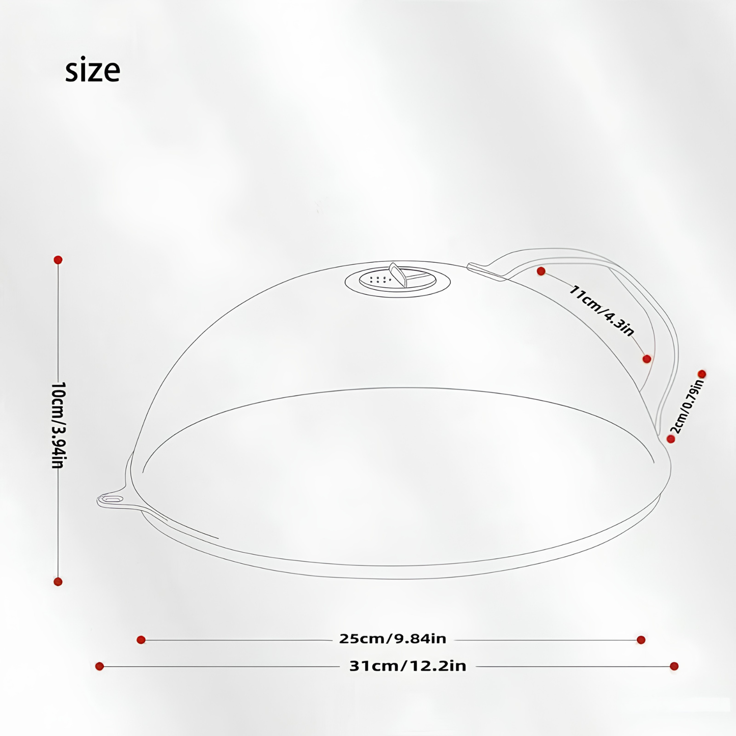 ClearGuard Microwave Splatter Cover