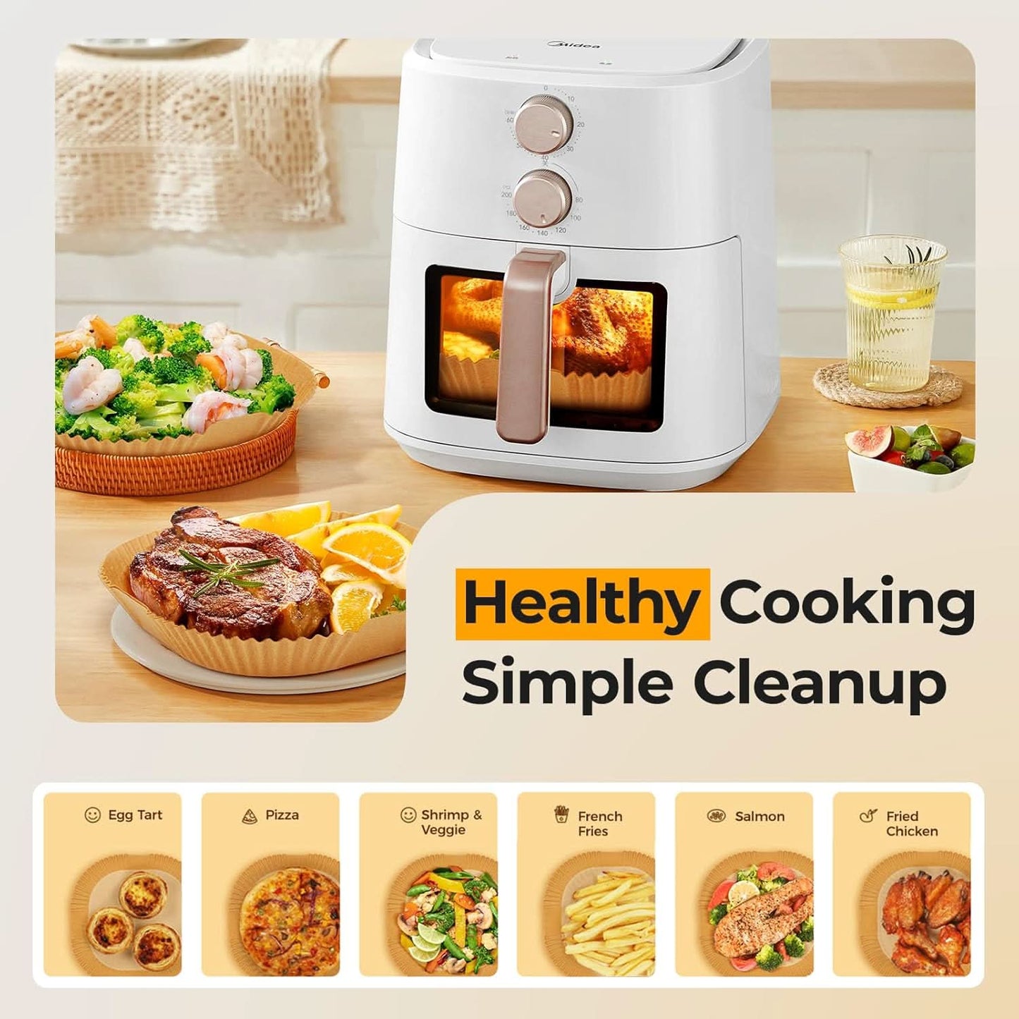 Air Fryer Liners™ – 100 PCS