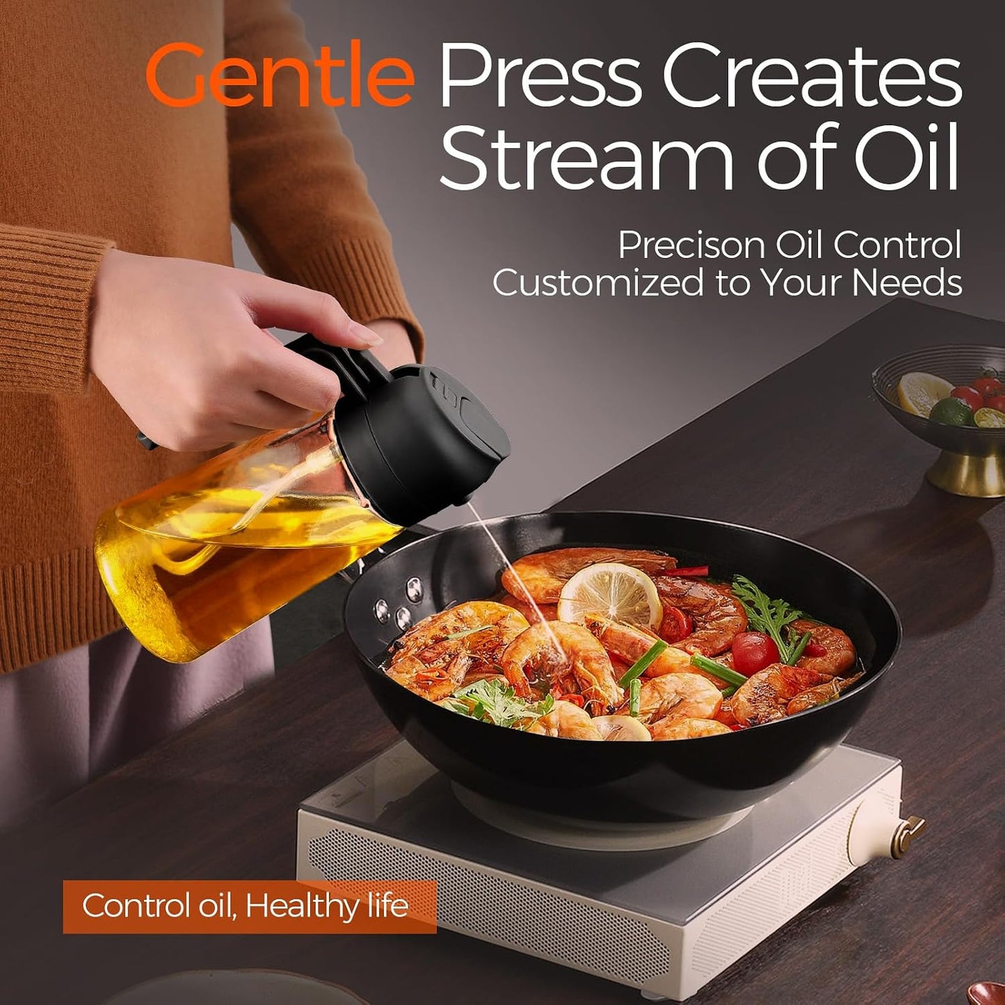 Premium 2-in-1 Oil Dispenser & Spray Bottle